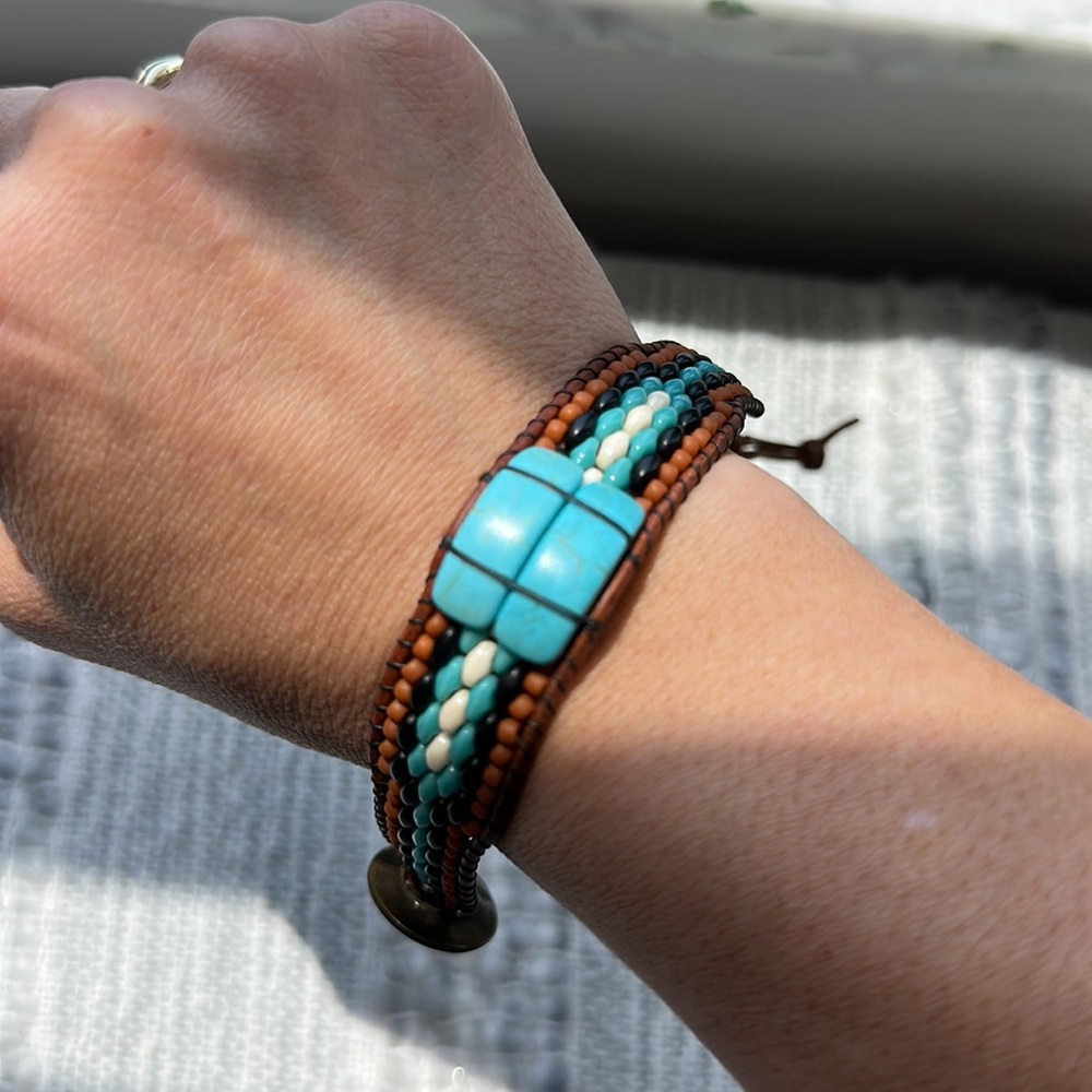 Lucky Brand Turquoise Wrap Bracelet